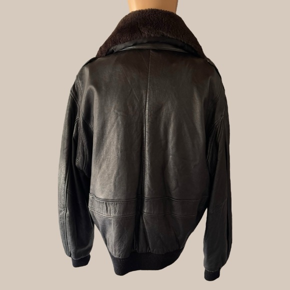 Vintage Ruggadier Black Leather Jacket - Picture 4 of 5